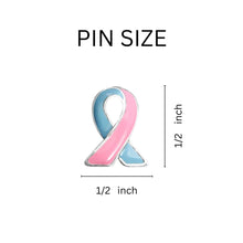 Load image into Gallery viewer, Bulk Pink &amp; Blue Ribbon Lapel Pins, Infant Death, Miscarriage, SIDS - The Awareness Company