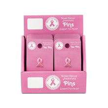 Load image into Gallery viewer,  Pink Ribbon Lapel Pin Counter Display - The Awareness Company