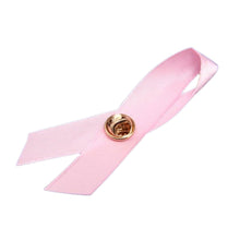 Load image into Gallery viewer, Pink Satin Breast Cancer Awareness Pins in Bulk - The Awareness Company