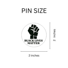 Load image into Gallery viewer, Bulk Black Lives Matter Button Pins, BLM Lapel Pins - The Awareness Company