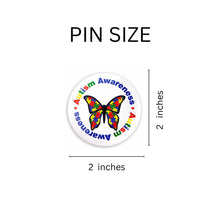 Load image into Gallery viewer, Butterfly Autism Awareness Pins Wholesale, Inexpensive Autism Pins - The Awareness Company