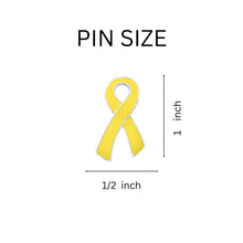 Load image into Gallery viewer, Yellow Ribbon Pins Wholesale, Bladder Cancer Awareness, Military