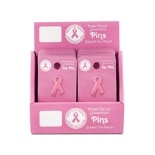 Load image into Gallery viewer,  Large Flat Pink Ribbon Pin Counter Display - The Awareness Company