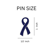 Load image into Gallery viewer, Large Flat Dark Blue Ribbon Pins Wholesale, Arthritis Awareness