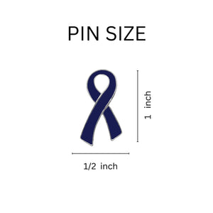 Large Flat Dark Blue Ribbon Pins Wholesale, Arthritis Awareness