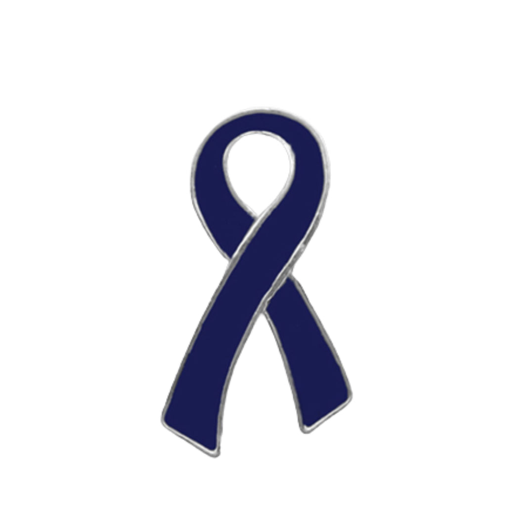 Large Flat Dark Blue Ribbon Pins Wholesale, Arthritis Awareness