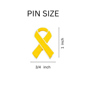 Bulk Gold Ribbon Awareness Pins for Childhood Cancer, Pediatric Cancer - The Awareness Company