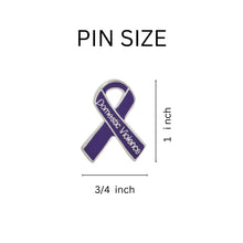 Load image into Gallery viewer, Bulk Domestic Violence Awareness Pins, Purple Domestic Violence Ribbons - The Awareness Company