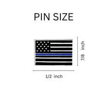 Load image into Gallery viewer, Blue Line Flag Pins - The Awareness Company