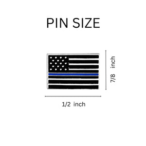 Blue Line Flag Pins - The Awareness Company