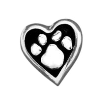 Load image into Gallery viewer, Bulk Paw Print Heart Lapel Pins for Animal Rescue, Adoption Fundraising