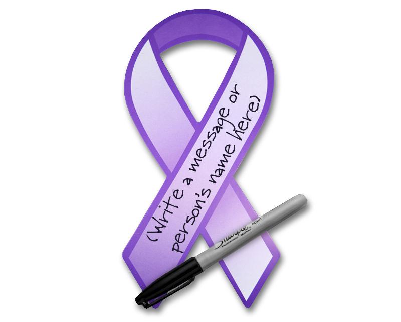 Large Paper Purple Ribbons - The Awareness Company