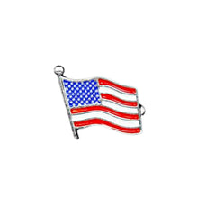 Load image into Gallery viewer, Small American Flag Pins Wholesale, Amerian Flag Patriotic Pins