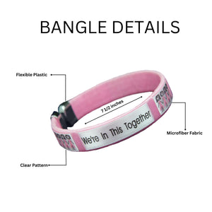 We're In This Together Breast Cancer Bracelet Wristbands - The Awareness Company