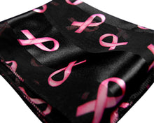 Load image into Gallery viewer, 25 Pink Ribbon Scarves in Black (25 Scarves) - The Awareness Company