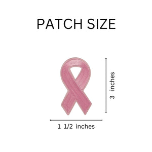 Pink Ribbon Patches for Breast Cancer Awareness