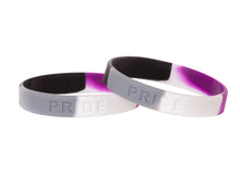 Load image into Gallery viewer, Asexual Silicone Bracelets, PRIDE Jewelry, Asexual Wristbands - The Awareness Company