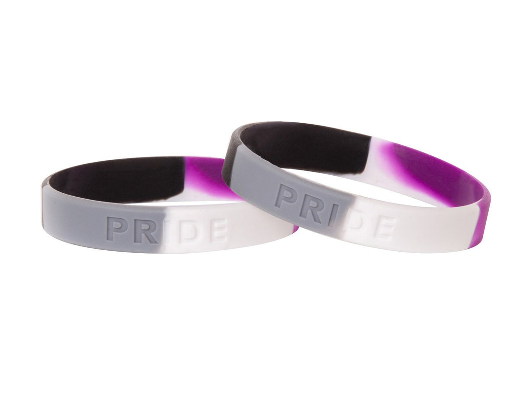 Asexual Silicone Bracelets, PRIDE Jewelry, Asexual Wristbands - The Awareness Company