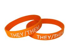 Load image into Gallery viewer, They Them Pronoun Silicone Gay Pride Wristbands - The Awareness Company