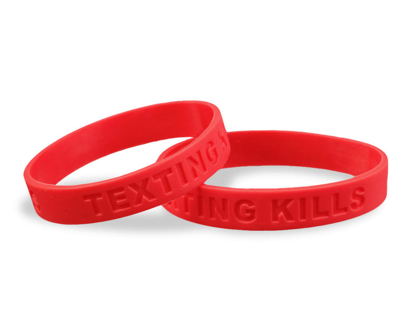 Texting Kills Silicone Bracelets, Wristbands - The Awareness Company