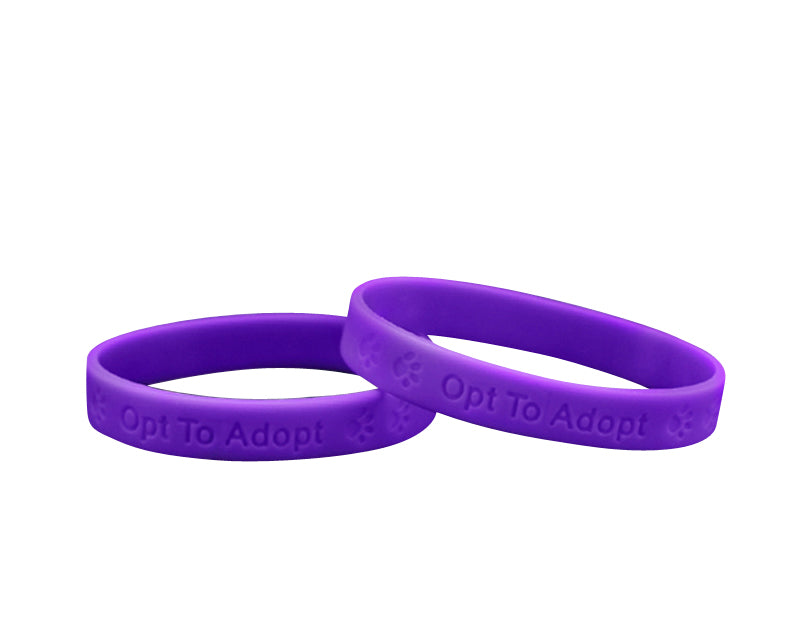 Animal Opt to Adopt Silicone Bracelets, Wristbands - The Awareness Company