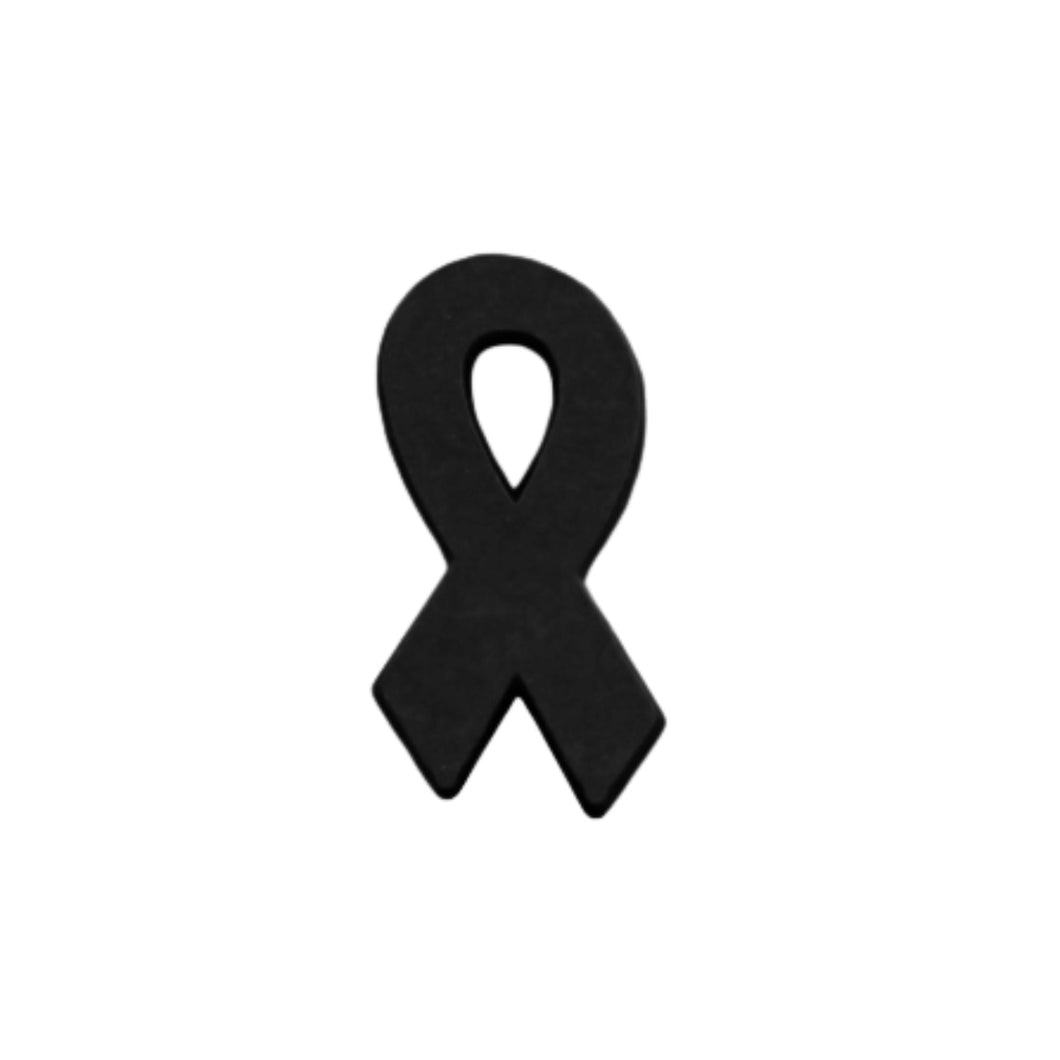 Inexpensive Black Ribbon Pins in bulk packs for Melanoma Awareness