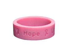 Load image into Gallery viewer, Pink Silicone Rings for Breast Cancer Awareness