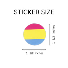 Load image into Gallery viewer, Pansexual Circle Stickers, LGBTQ Gay Pride Awareness