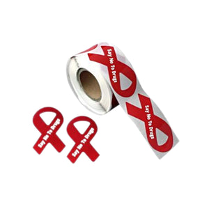 Red Ribbon Say No to Drugs Stickers Red Ribbon Week Stickers (250 Stickers)