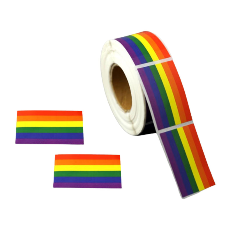 Rectangle Rainbow Stickers Wholesale, Gay Pride Awareness