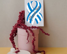 Load image into Gallery viewer, Blue and White Ribbon Thank You Cards, ALS Awareness