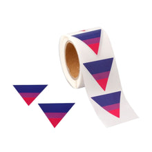 Load image into Gallery viewer, Bisexual Triangle Shaped Stickers, LGBTQ Gay Pride Awareness