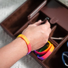 Load image into Gallery viewer, Rainbow Silicone Bracelets, Rainbow LGBTQ Wristbands Cheap - The Awareness Company
