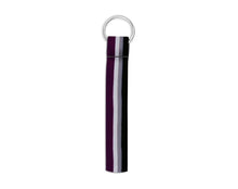 Load image into Gallery viewer, Asexual Flag Lanyard Style Keychains - The Awareness Company