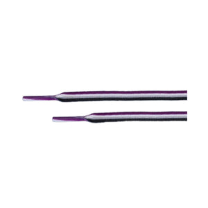 Asexual Flag Shoe Laces (1 Pair) - The Awareness Company