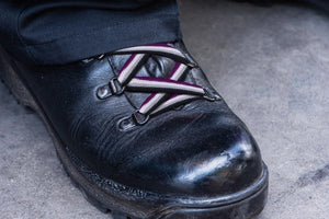 Asexual Flag Shoe Laces (1 Pair) - The Awareness Company