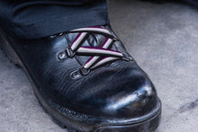 Load image into Gallery viewer, Bulk Asexual Flag Shoelaces, Asexual Shoe Laces and Apparel - The Awareness Company