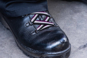 Bulk Asexual Flag Shoelaces, Asexual Shoe Laces and Apparel - The Awareness Company
