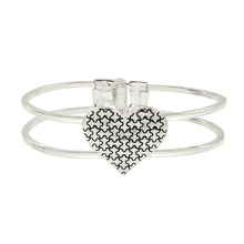 Load image into Gallery viewer, Autism Awareness Puzzle Heart Bangle Bracelets - The Awareness Company