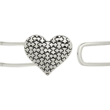 Load image into Gallery viewer, Autism Awareness Puzzle Heart Bangle Bracelets - The Awareness Company