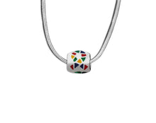 Load image into Gallery viewer, Autism Ribbon Barrel Charm Necklaces - The Awareness Company