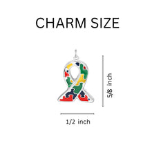 Load image into Gallery viewer, Autism Ribbon Hanging Earrings - The Awareness Company