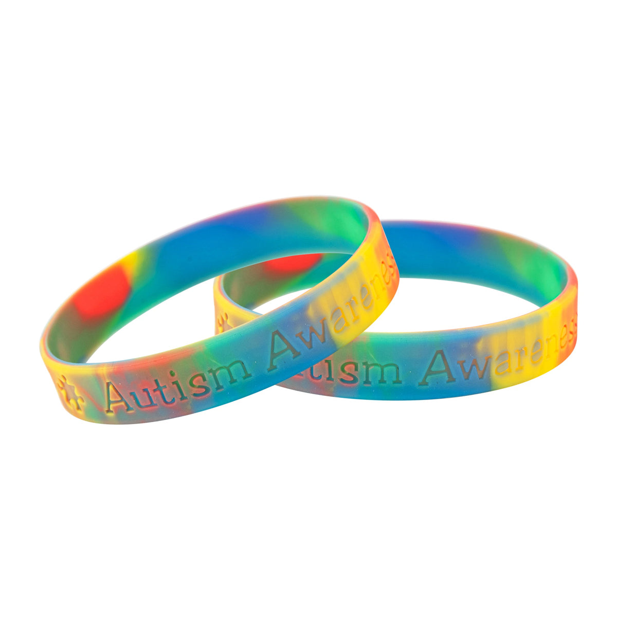 Bulk Autism Silicone Bracelets in Bulk, Autism Puzzle Wristbands - The ...