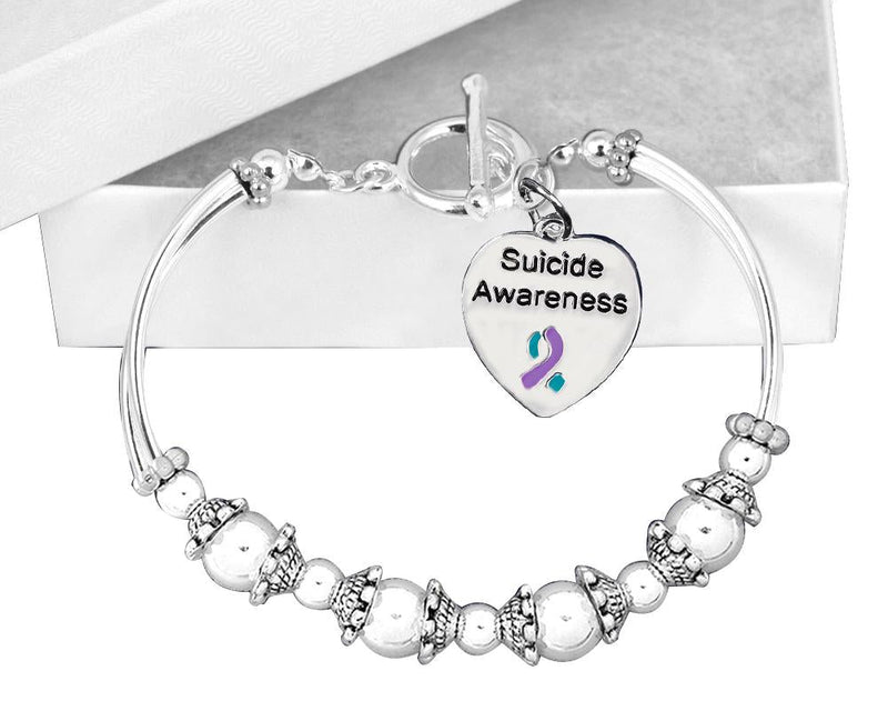 Suicide Awareness Partial Beaded Bracelets - The Awareness Company 