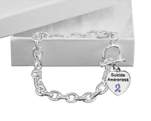 Load image into Gallery viewer, Suicide Awareness Chunky Charm Bracelets - The Awareness Company