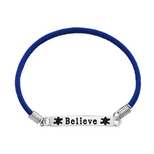 Load image into Gallery viewer, BELIEVE Autism Awareness Stretch Bracelets - The Awareness Company