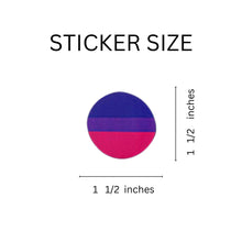 Load image into Gallery viewer, Bisexual Circle Stickers (250 per Roll) - The Awareness Company
