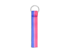 Load image into Gallery viewer, Bisexual Flag Lanyard Style Keychains - The Awareness Company