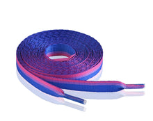 Load image into Gallery viewer, Bisexual Flag Striped Shoe Laces - The Awareness Company