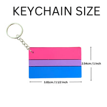 Load image into Gallery viewer, Bisexual Pride Flag Keychains - The Awareness Company